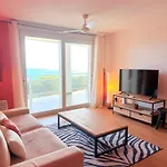 Vue Exceptionnelle - Grande Terrasse - Parking Prive شقة روساس
